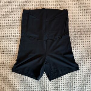 CRZ YOGA Black Maternity Bike Shorts